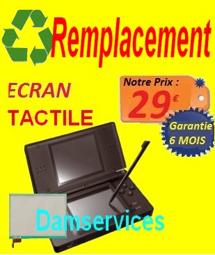 REMPLACEMENT tactile ds lite