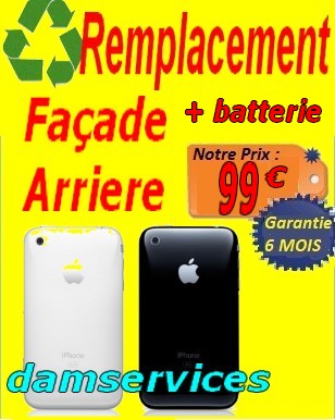 REMPLACEMEN Tfacade arriere IPHONE1